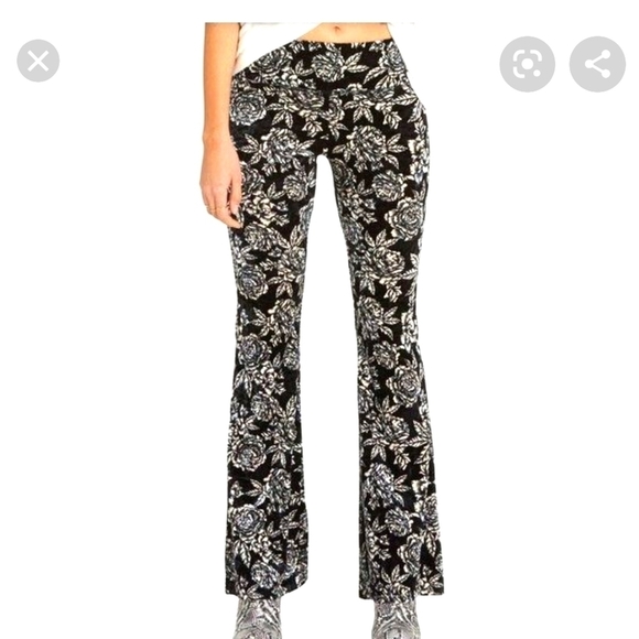 Velvet Flare Pants - Picture 1 of 6